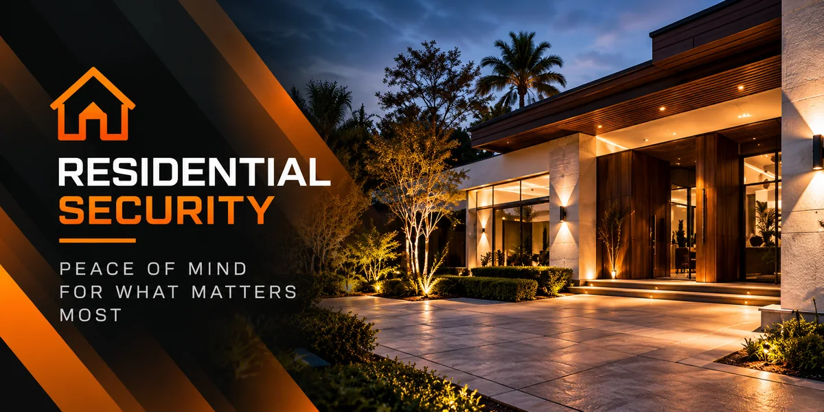 Residential security for a modern home